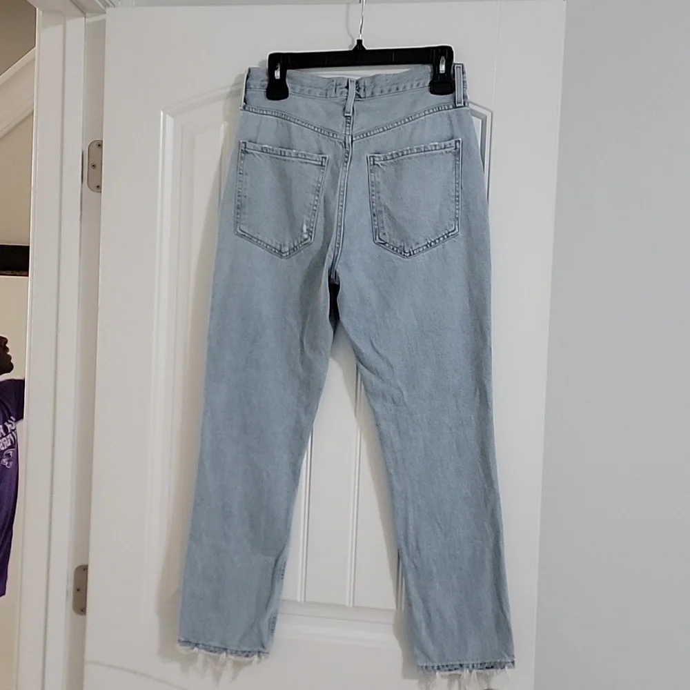 Agolde Riley Slim Crop jeans Sz 26 EUC - Picture 7 of 12